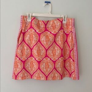 Gretchen Scott Designs Pink and Orange Mini Skirt